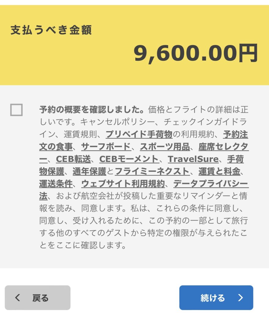 セブパシフィック予約12