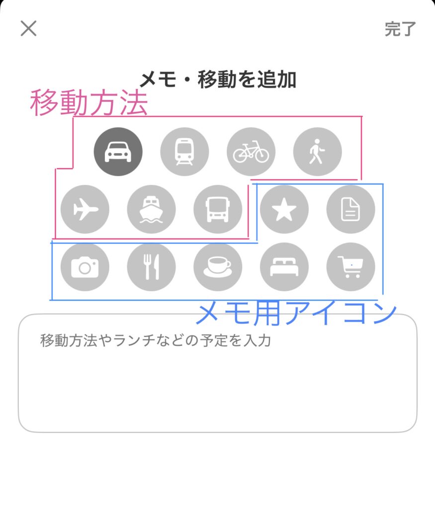 nicody メモ・移動アイコン