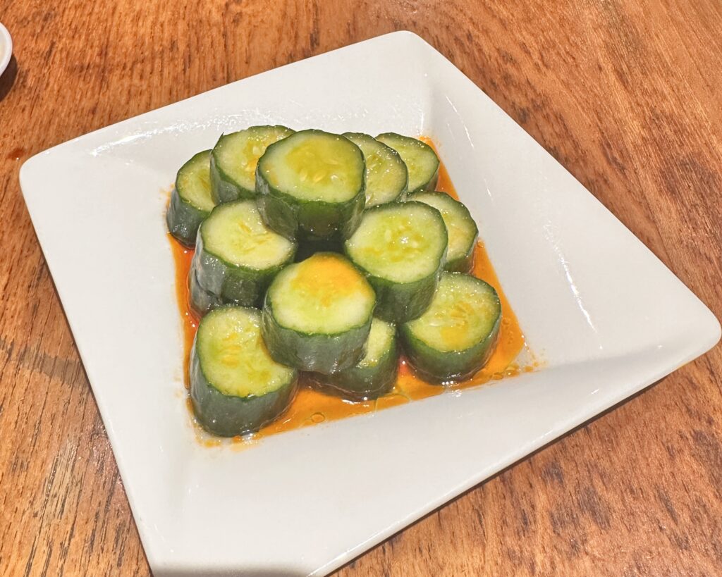 鼎泰豊　きゅうりのピリ辛中華和え