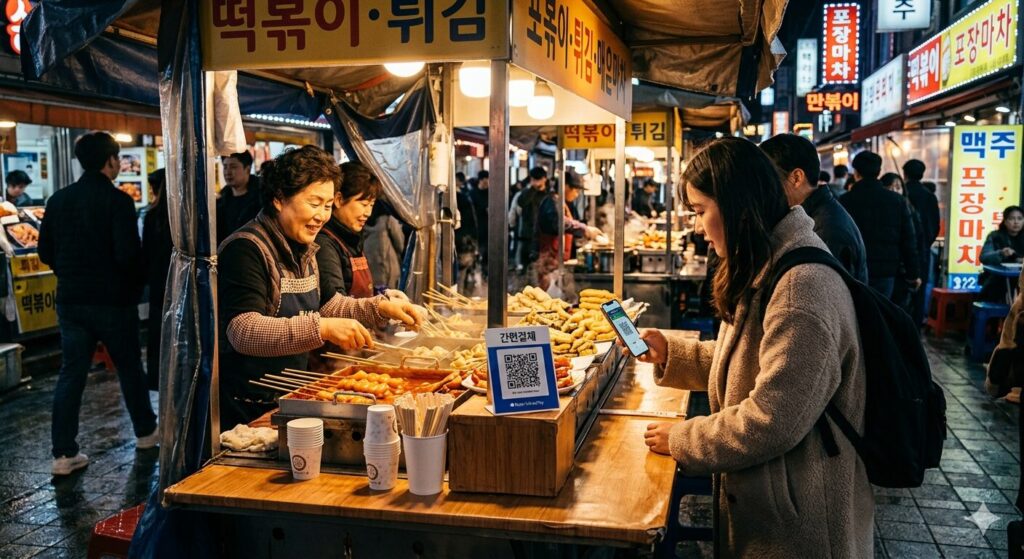 韓国屋台　QR口座決済