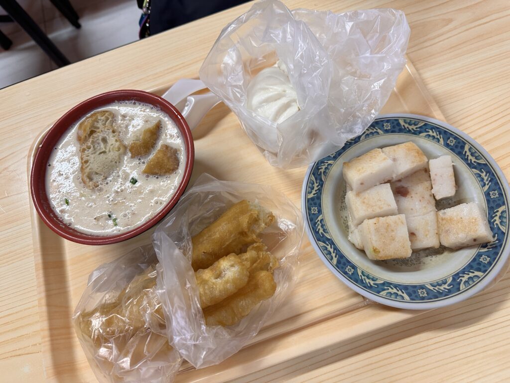 永和豆漿大王　注文したメニュー