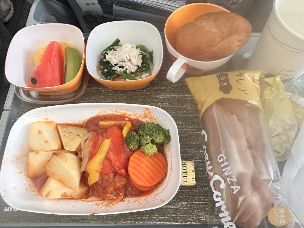 エバー航空　機内食