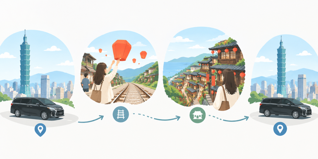 郊外の観光スポットをまとめて回る